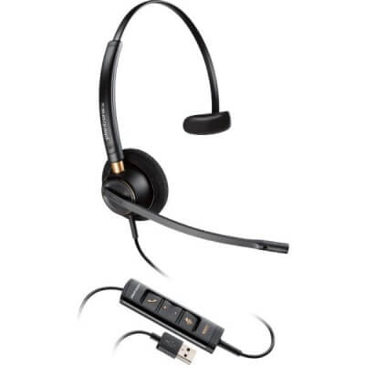 Plantronics EncorePro HW515 USB Mono Headset for Hard of Hearing